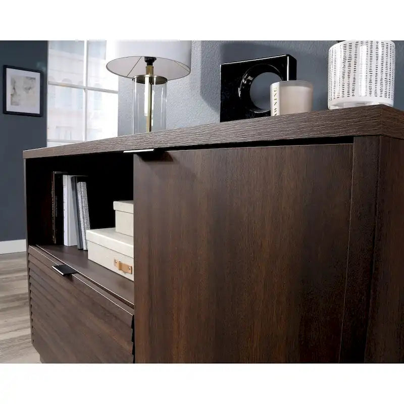 Small Credenza with File Drawer and Adjustable Shelf