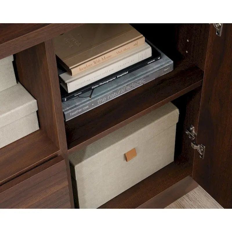 Small Credenza with File Drawer and Adjustable Shelf