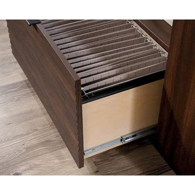 Small Credenza with File Drawer and Adjustable Shelf