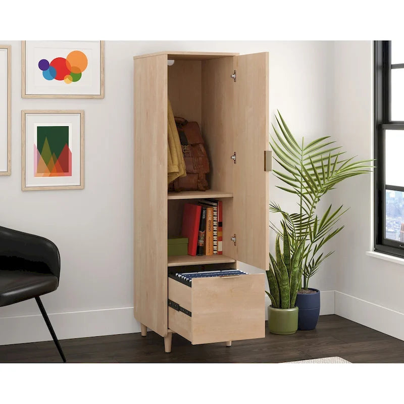 Vertical Storage Cabinet with File Drawer