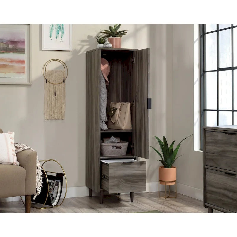 Vertical Storage Cabinet with File Drawer