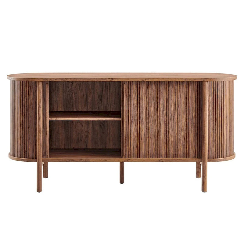 63" Curved Fluted Sideboard