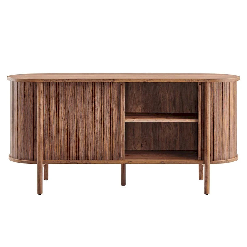 63" Curved Fluted Sideboard