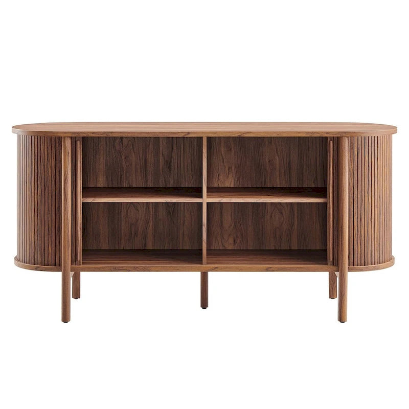 63" Curved Fluted Sideboard