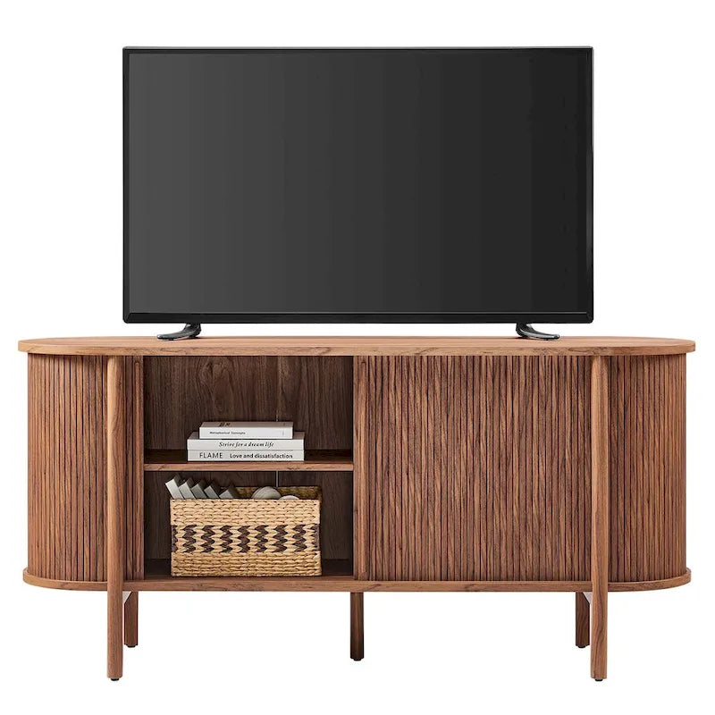 63" Curved Fluted Sideboard