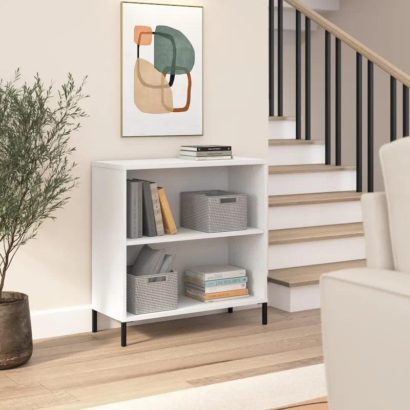 2 Shelf Bookcase Storage Organizer