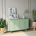Modern Stylish Sideboard Buffets 4-Door Intaglio Storage Cabinet