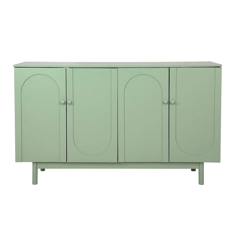Modern Stylish Sideboard Buffets 4-Door Intaglio Storage Cabinet