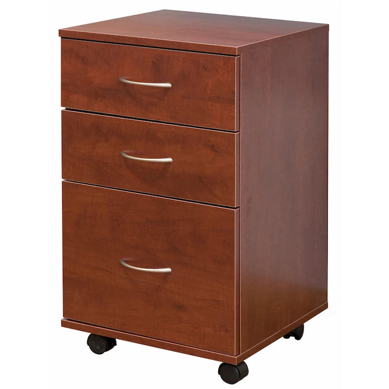 Mobile File Organizer Cabinet with 3 Drawers and Rolling Casters - Perfect for Home Office and Workspace - Fits Under Desk