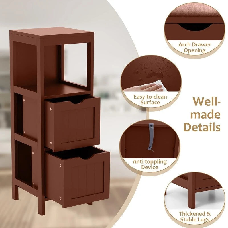 Bathroom Organizers and Storage Cabinet - 12D x 12W x 35H