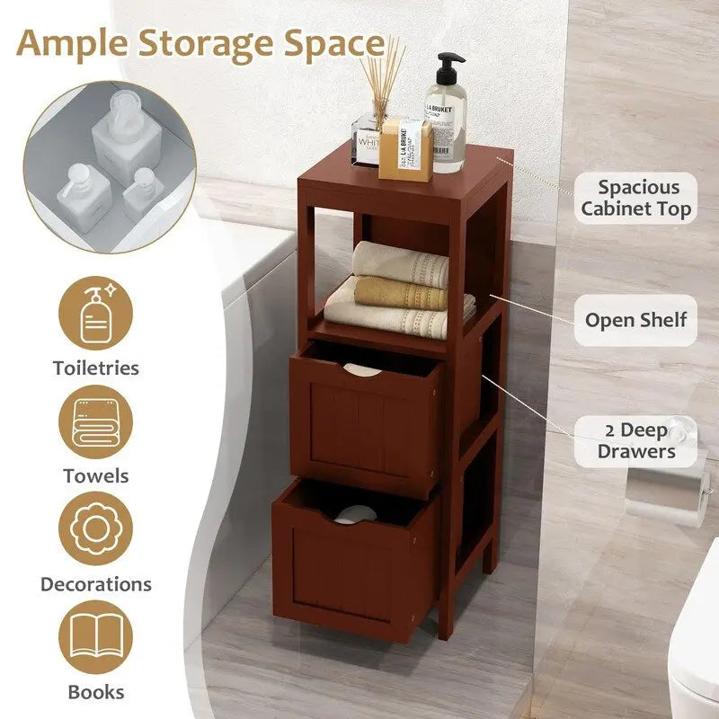 Bathroom Organizers and Storage Cabinet - 12D x 12W x 35H