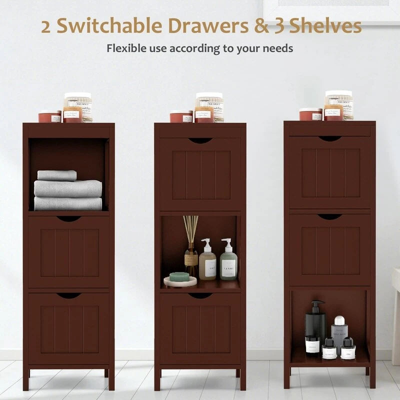 Bathroom Organizers and Storage Cabinet - 12D x 12W x 35H