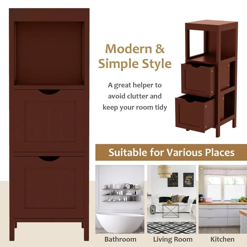 Bathroom Organizers and Storage Cabinet - 12D x 12W x 35H