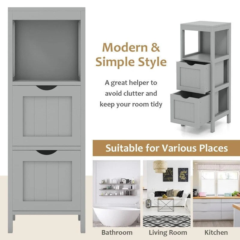 Bathroom Organizers and Storage Cabinet - 12D x 12W x 35H
