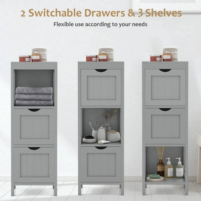 Bathroom Organizers and Storage Cabinet - 12D x 12W x 35H