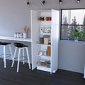 23.6 in. W x 71.1 in. H Freestanding Linen Cabinet with 5 Shelves