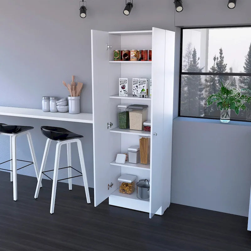 23.6 in. W x 71.1 in. H Freestanding Linen Cabinet with 5 Shelves