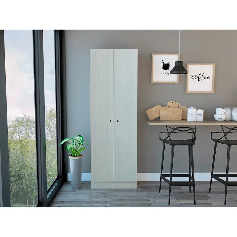 23.6 in. W x 71.1 in. H Freestanding Linen Cabinet with 5 Shelves