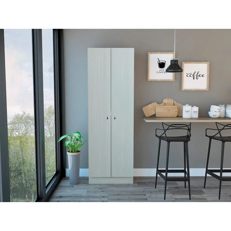 23.6 in. W x 71.1 in. H Freestanding Linen Cabinet with 5 Shelves
