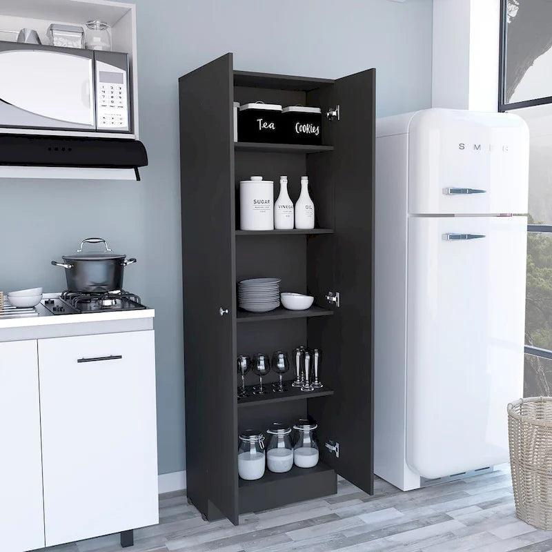 23.6 in. W x 71.1 in. H Freestanding Linen Cabinet with 5 Shelves