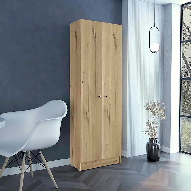 23.6 in. W x 71.1 in. H Freestanding Linen Cabinet with 5 Shelves
