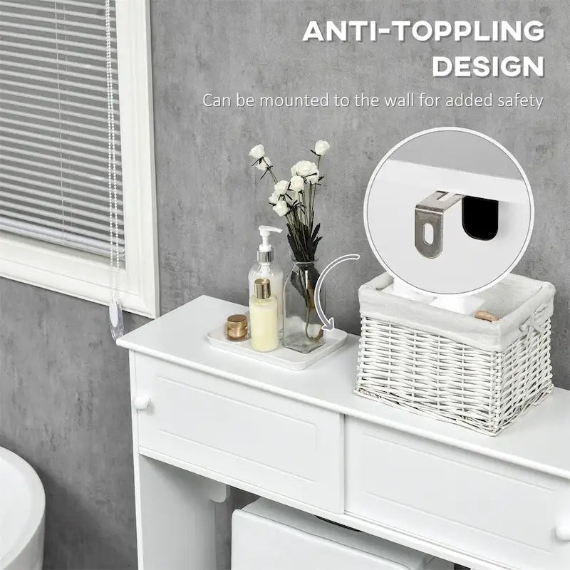 Over the Toilet Bathroom Cabinet,Freestanding Bathroom Storage Cabinet