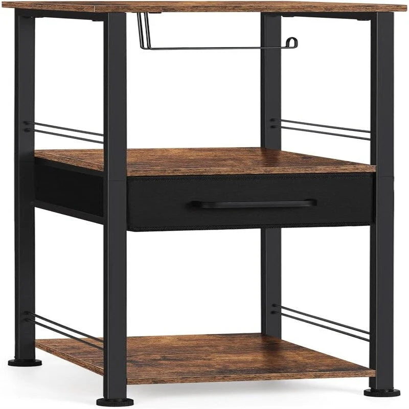 Small Bathroom Storage Shelf Organizer 3 Tier Towel Storage - 10.2D x 11.8W x 28.1H