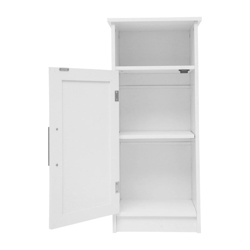 Modern Bathroom Storage Cabinet with Magnetic Close Door and 3 Shelves
